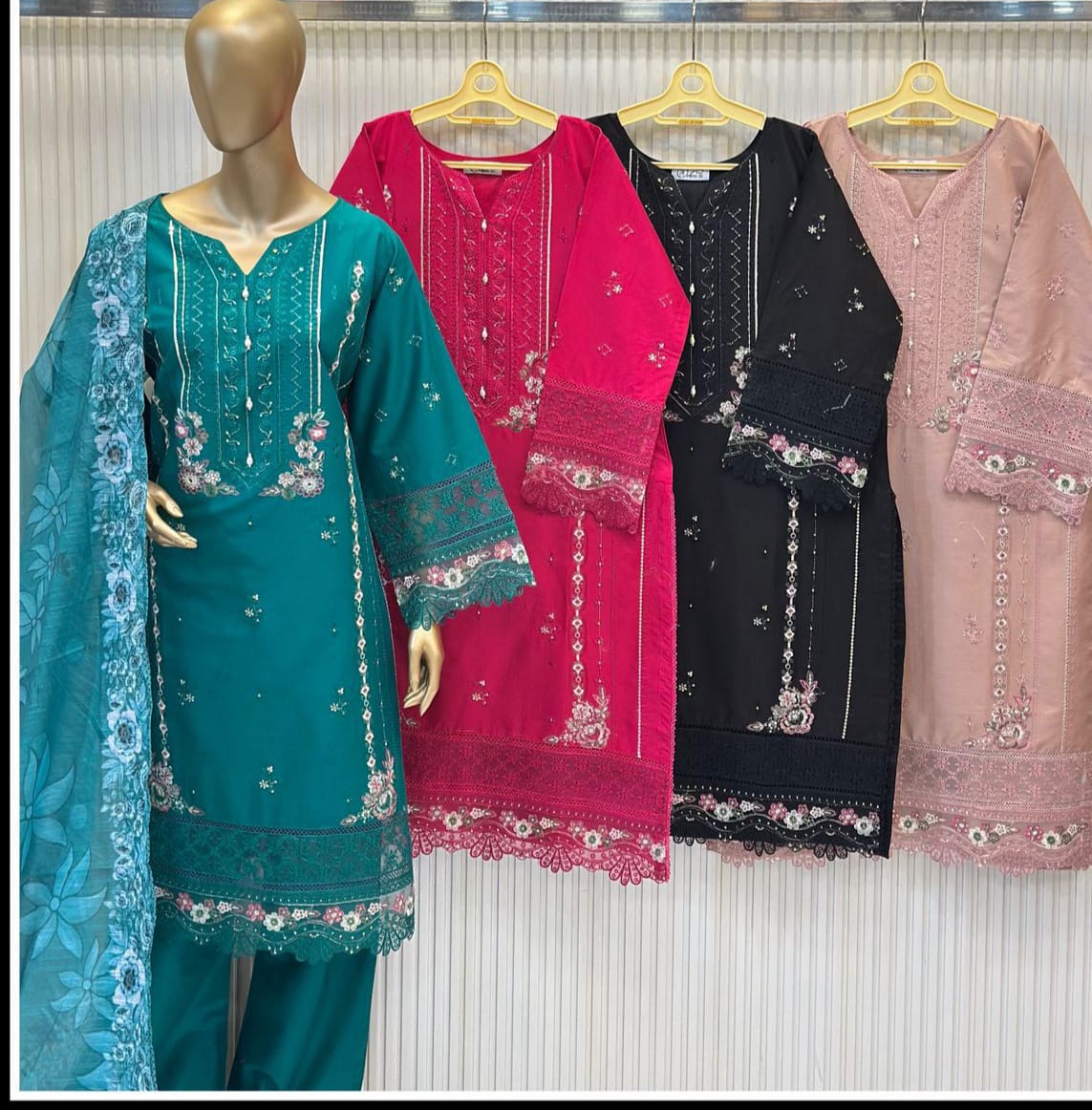 Premium Lawn 3-Piece Stitched Outfit