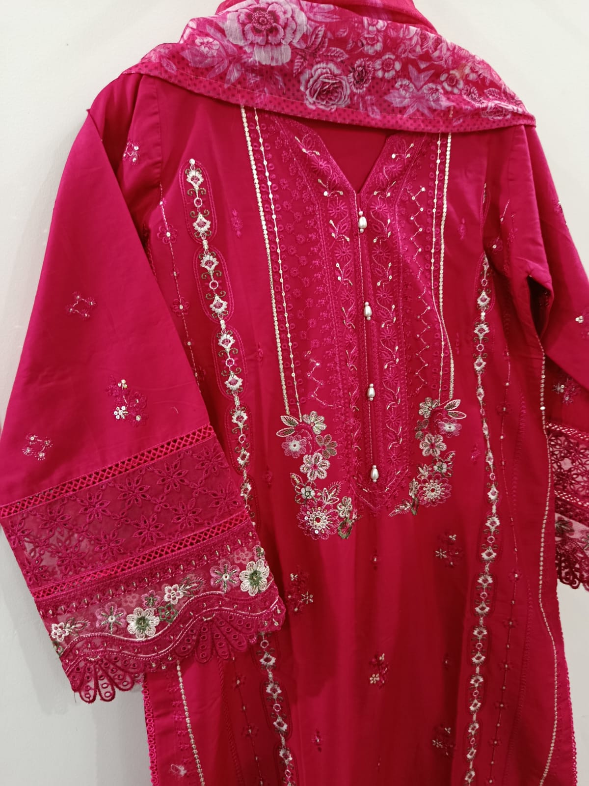 Premium Lawn 3-Piece Stitched Outfit