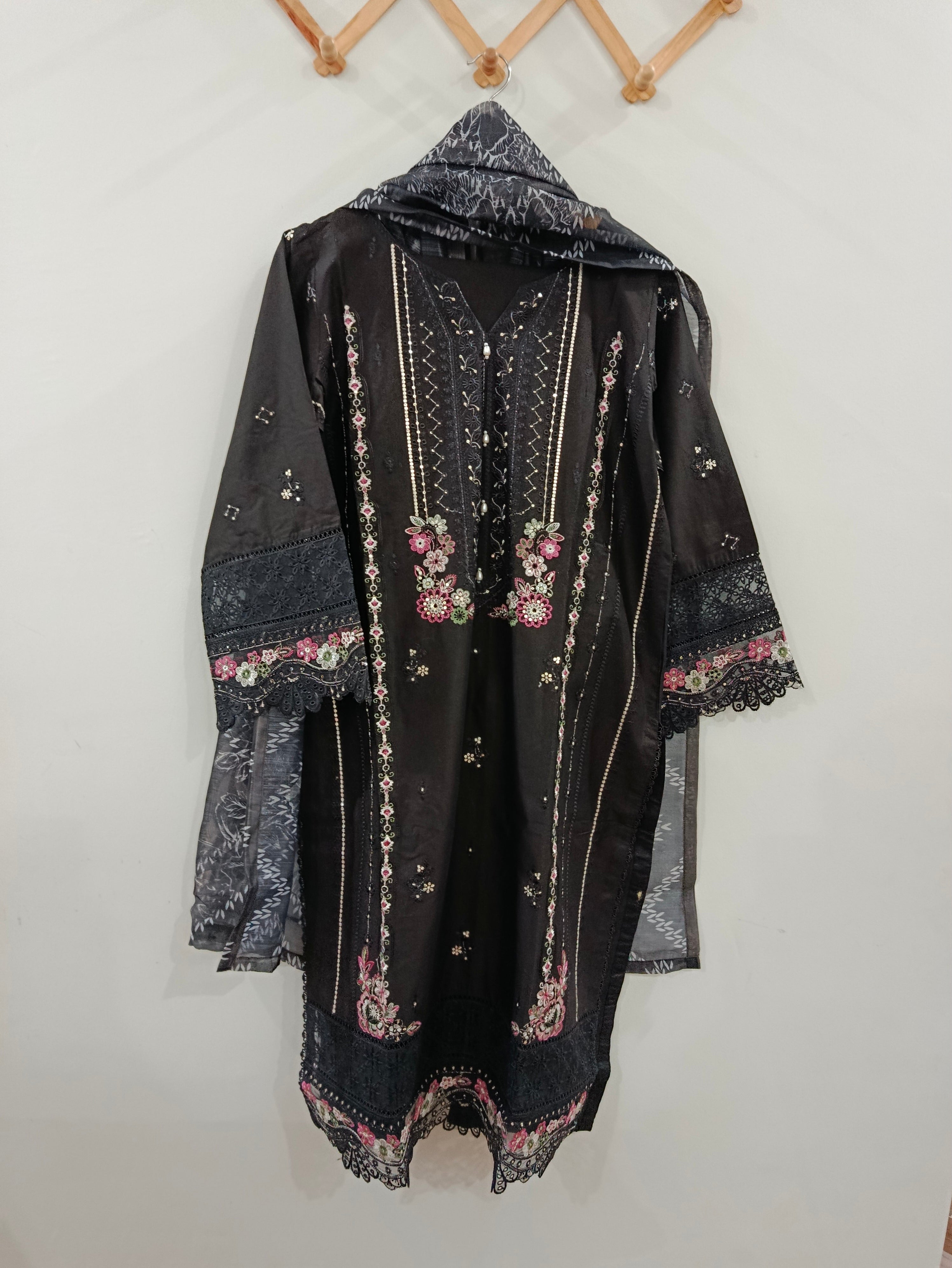 Premium Lawn 3-Piece Stitched Outfit