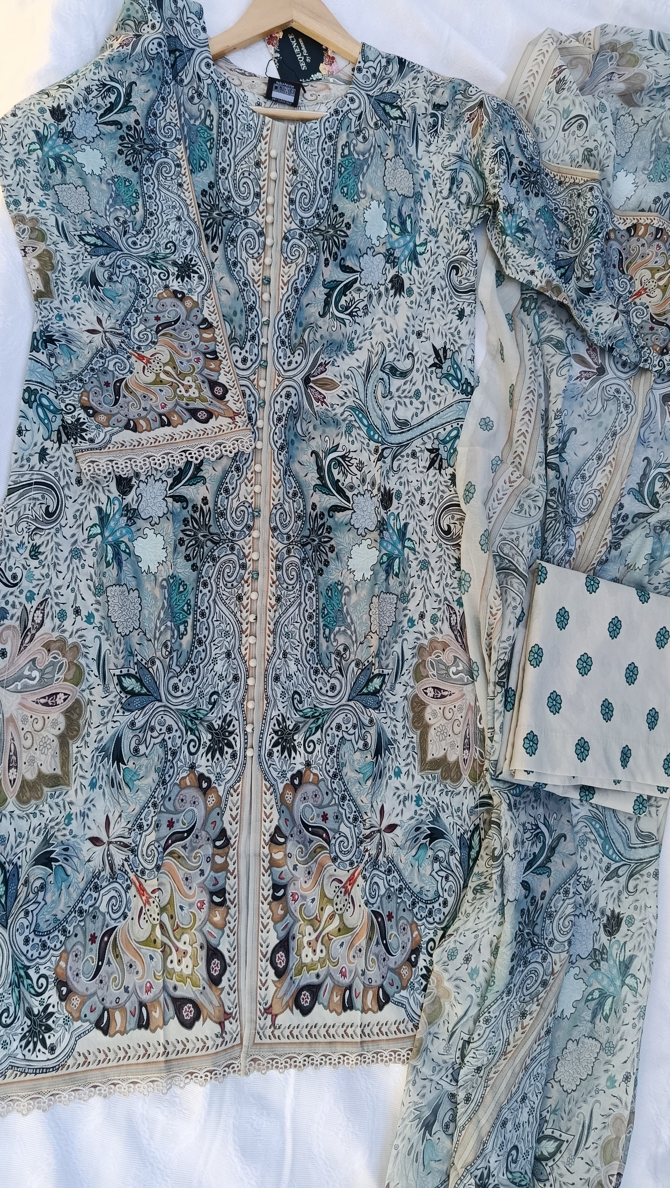 Stitched  Lawn 3 piece