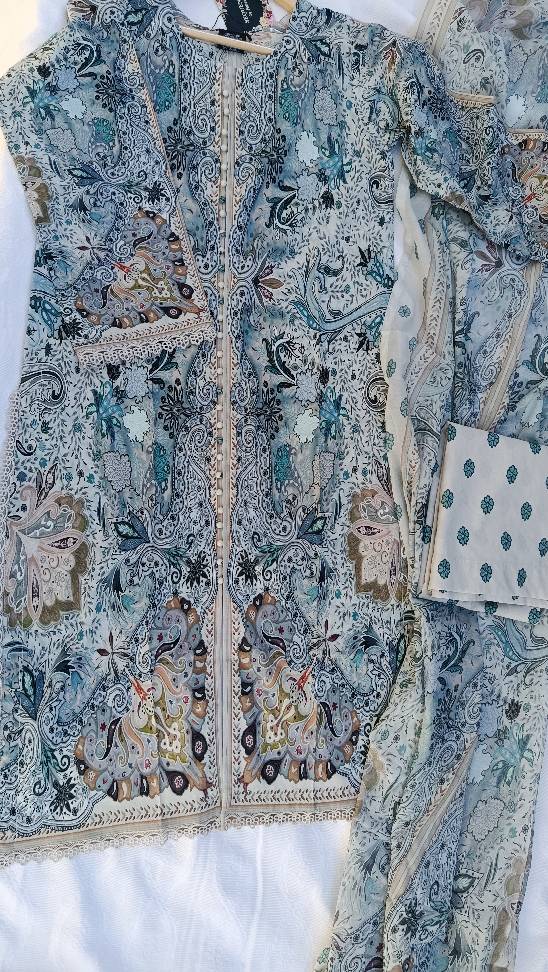 Stitched  Lawn 3 piece